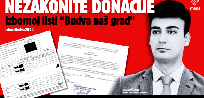 Unlawful donations to the list “Budva, our city – Nikola Jovanović”